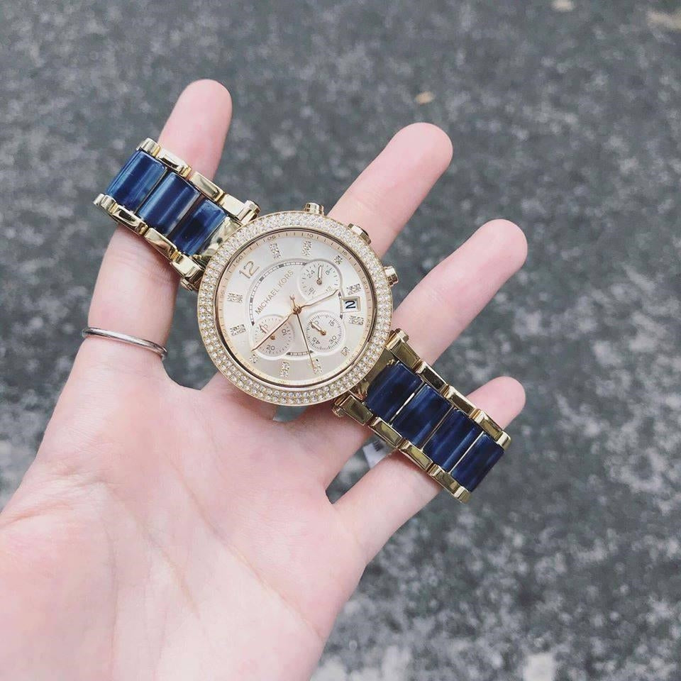  Shop Authentic Michael Kors Parker Gold Dial Two Tone Steel Strap Watch for Women - MK6238 - Luxxuri