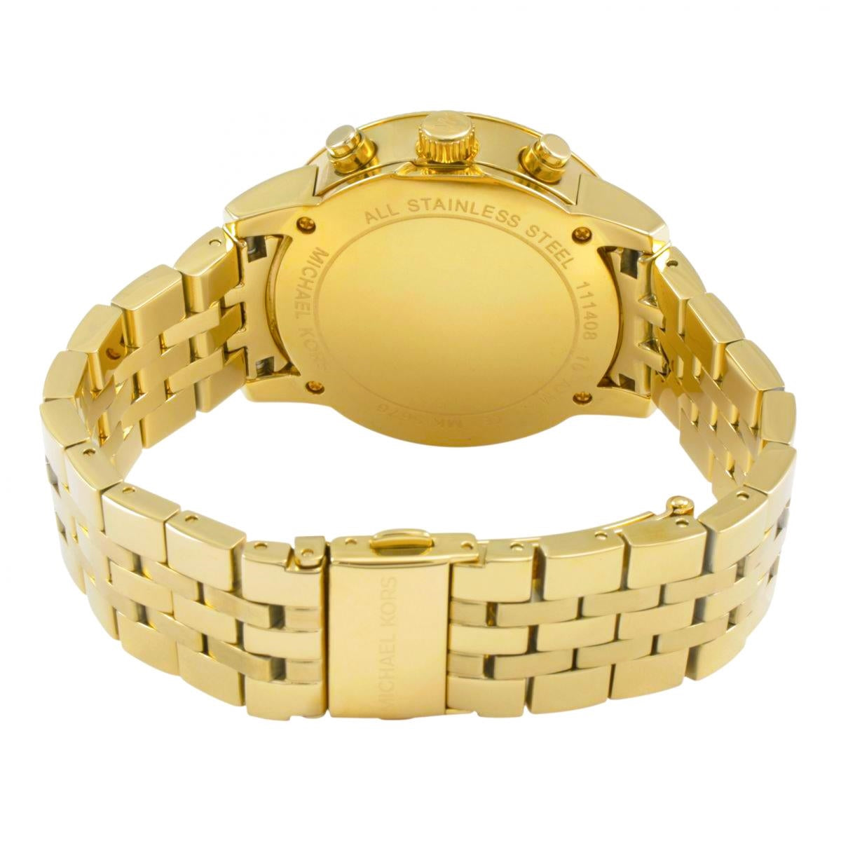  Shop Authentic Michael Kors Ritz Chronograph Gold Dial Gold Steel Strap Watch for Women - MK5676 - Luxxuri
