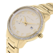  Shop Authentic Michael Kors Whitley Analog Diamonds Gold Dial Gold Steel Strap Watch For Women - MK6227 - Luxxuri