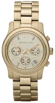  Shop Authentic Michael Kors Runway Gold Dial Gold Stainless Steel Strap Watch for Women - MK5055 - Luxxuri