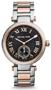  Shop Authentic Michael Kors Skylar Black Dial Two Tone Steel Strap Watch for Women - MK5957 - Luxxuri