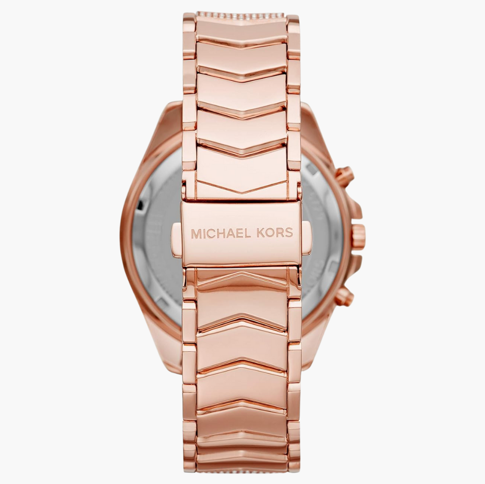  Shop Authentic Michael Kors Whitney Chronograph Rose Gold Dial Rose Gold Steel Strap Watch For Women - MK6730 - Luxxuri