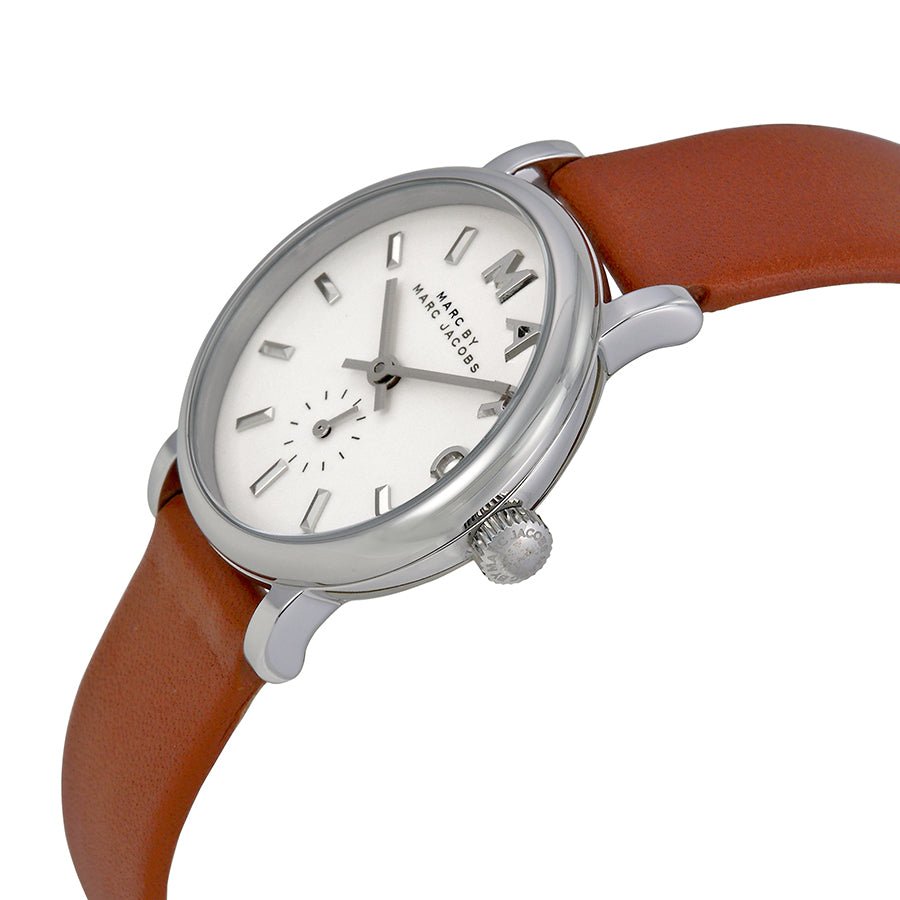  Shop Authentic Marc Jacobs Baker White Dial Brown Leather Strap Watch for Women - MBM1270 - Luxxuri