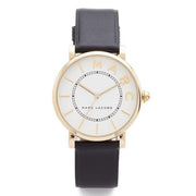  Shop Authentic Marc Jacobs Roxy White Dial Black Leather Strap Watch for Women - MJ1532 - Luxxuri