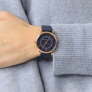  Shop Authentic Marc Jacobs Roxy Navy Blue Dial Blue Leather Strap Watch for Women - MJ1534 - Luxxuri