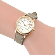  Shop Authentic Marc Jacobs Roxy White Dial Light Brown Leather Strap Watch for Women - MJ1538 - Luxxuri