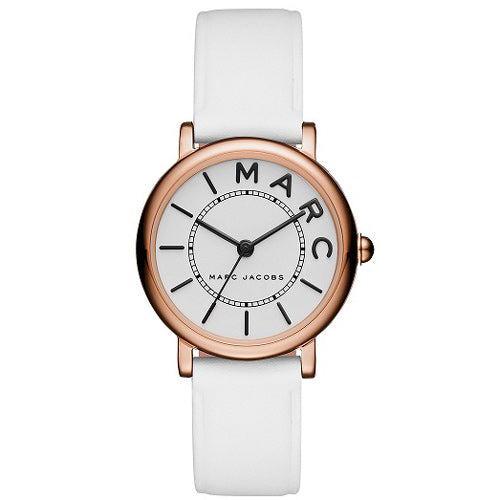  Shop Authentic Marc Jacobs Roxy White Dial White Leather Strap Watch for Women - MJ1561 - Luxxuri