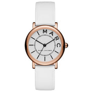  Shop Authentic Marc Jacobs Roxy White Dial White Leather Strap Watch for Women - MJ1561 - Luxxuri