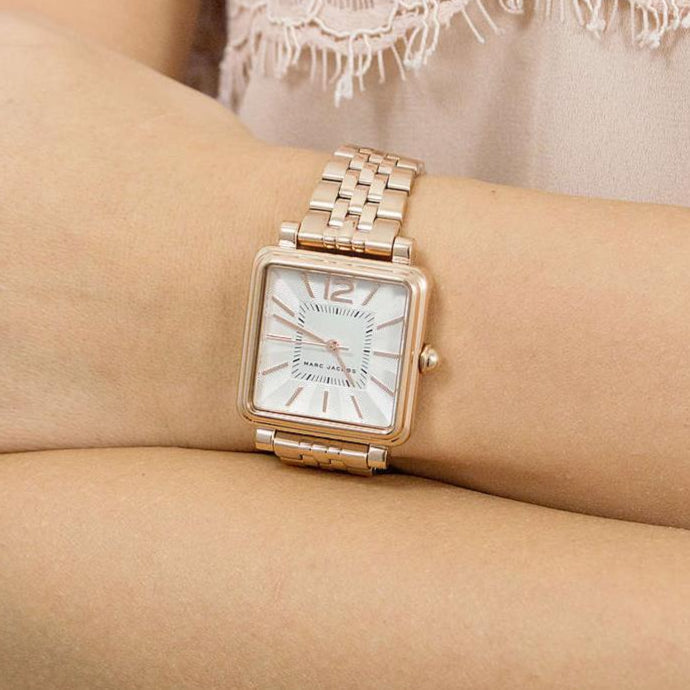  Shop Authentic Marc Jacobs Vic Silver Dial Rose Gold Steel Strap Watch for Women - MJ3514 - Luxxuri