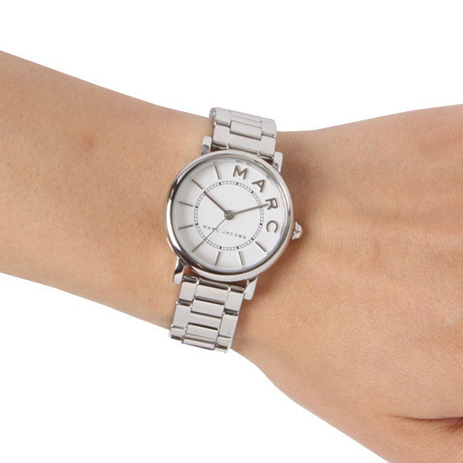  Shop Authentic Marc Jacobs Roxy White Dial Silver Steel Strap Watch for Women - MJ3521 - Luxxuri