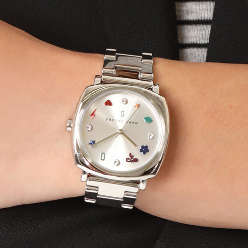  Shop Authentic Marc Jacobs Mandy Silver Dial Silver Steel Strap Watch for Women - MJ3548 - Luxxuri