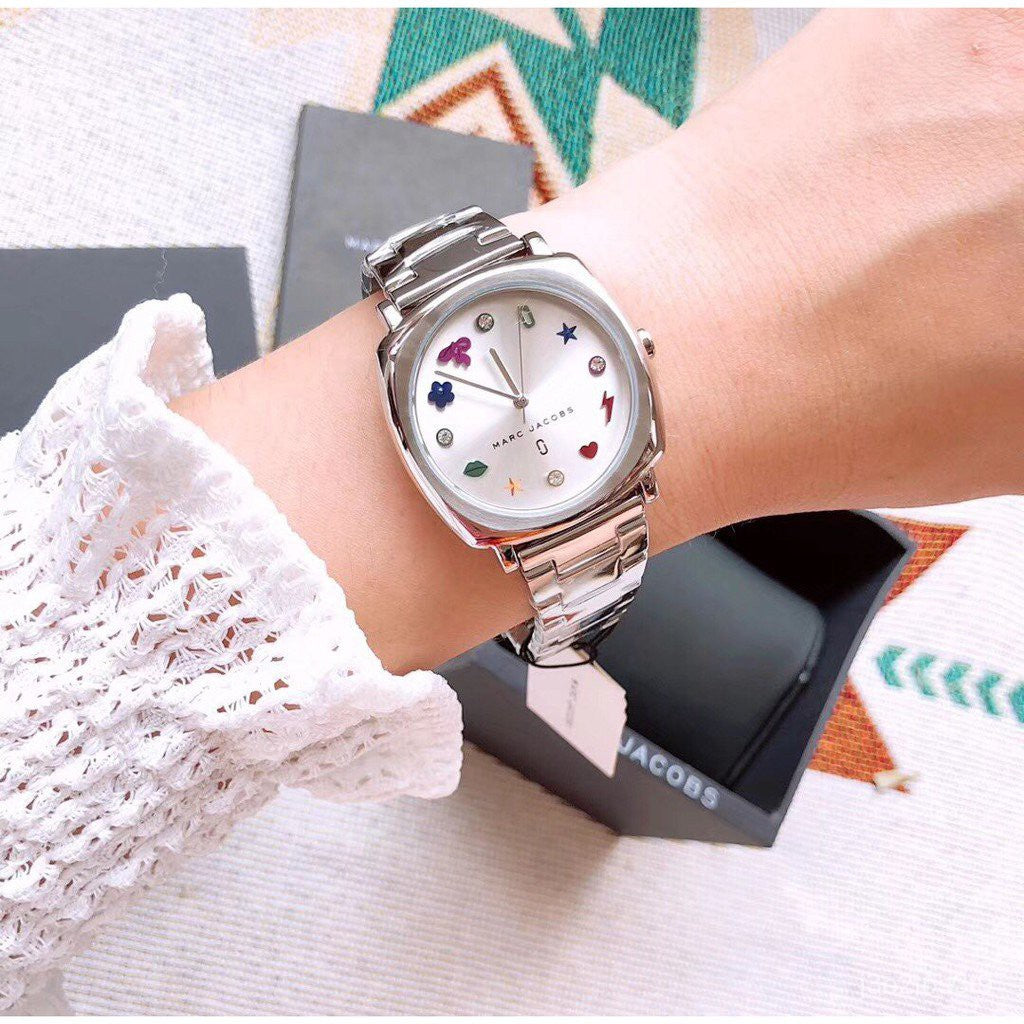  Shop Authentic Marc Jacobs Mandy Silver Dial Silver Steel Strap Watch for Women - MJ3548 - Luxxuri