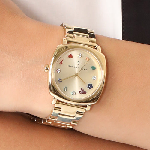  Shop Authentic Marc Jacobs Mandy Gold Dial Gold Steel Strap Watch for Women - MJ3549 - Luxxuri