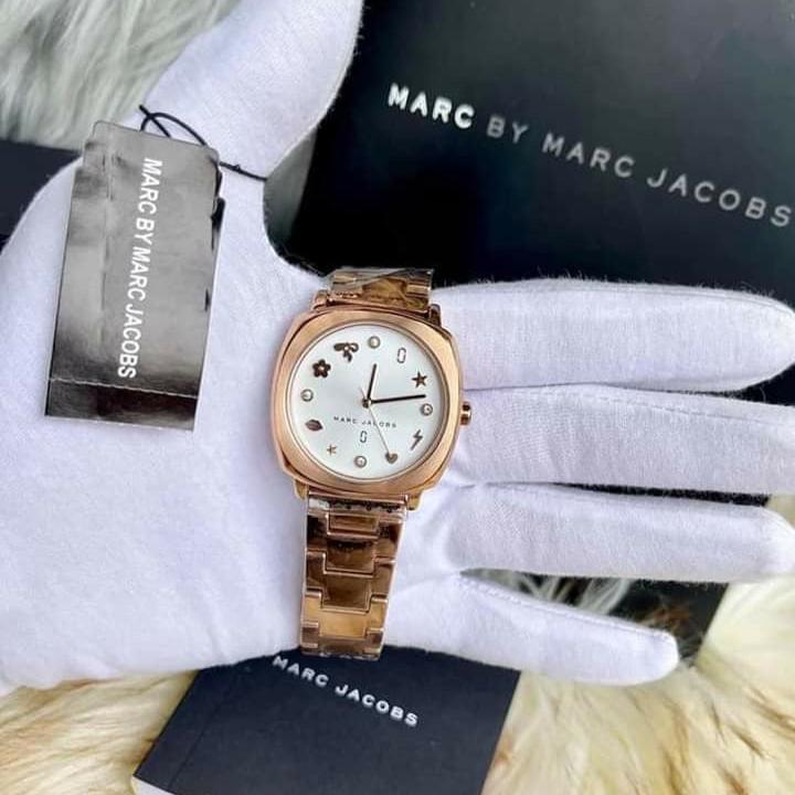  Shop Authentic Marc Jacobs Mandy White Dial Rose Gold Steel Strap Watch for Women - MJ3574 - Luxxuri