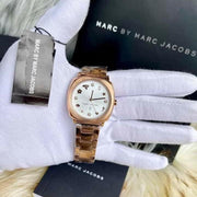  Shop Authentic Marc Jacobs Mandy White Dial Rose Gold Steel Strap Watch for Women - MJ3574 - Luxxuri