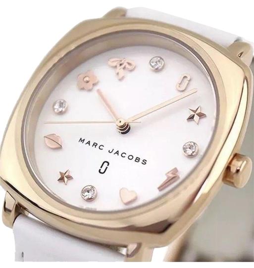  Shop Authentic Marc Jacobs Mandy White Dial White Leather Strap Watch for Women - MJ8678 - Luxxuri