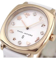  Shop Authentic Marc Jacobs Mandy White Dial White Leather Strap Watch for Women - MJ8678 - Luxxuri