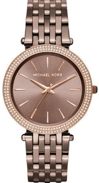  Shop Authentic Michael Kors Darci Quartz Brown Dial Brown Steel Strap Watch For Women - MK3416 - Luxxuri
