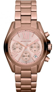  Shop Authentic Michael Kors Bradshaw Chronograph Rose Gold Dial Rose Gold Steel Strap Watch for Women - MK5799 - Luxxuri