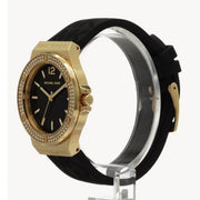  Shop Authentic Michael Kors Mini Lennox Quartz Black Dial Black Silicone Strap Watch For Women - MK7281 - Luxxuri