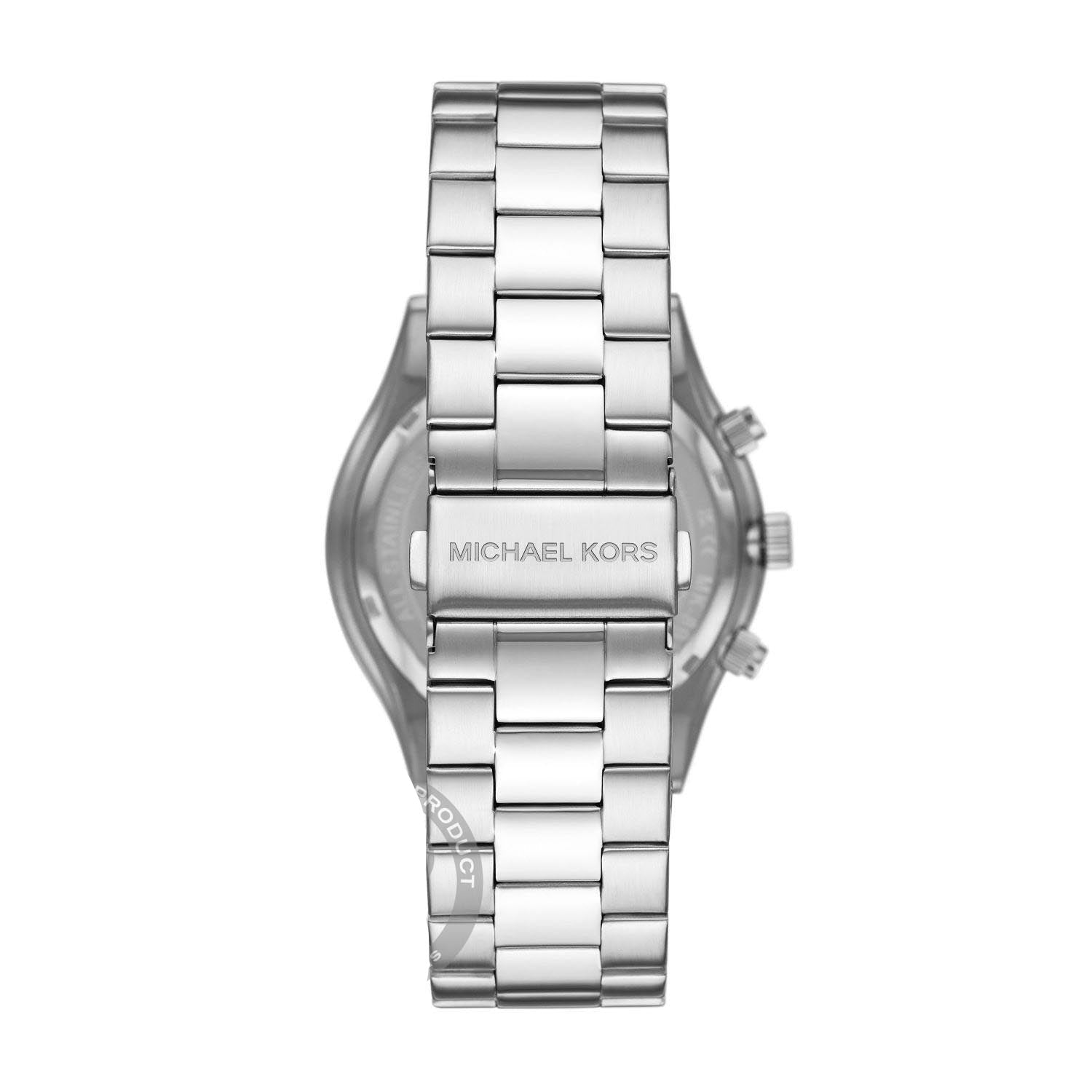  Shop Authentic Michael Kors Slim Runway Chronograph Black Dial Silver Steel Strap Watch For Men - MK1056 - Luxxuri