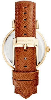  Shop Authentic Michael Kors Catlin Champagne Dial Brown Leather Strap Watch for Women - MK2375 - Luxxuri
