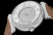  Shop Authentic Michael Kors Caitlin Quartz Silver Dial Gray Leather Strap Watch For Women - MK2377 - Luxxuri