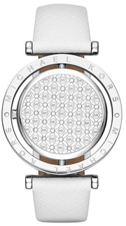  Shop Authentic Michael Kors Averi Silver Dial White Leather Strap Watch for Women - MK2524 - Luxxuri
