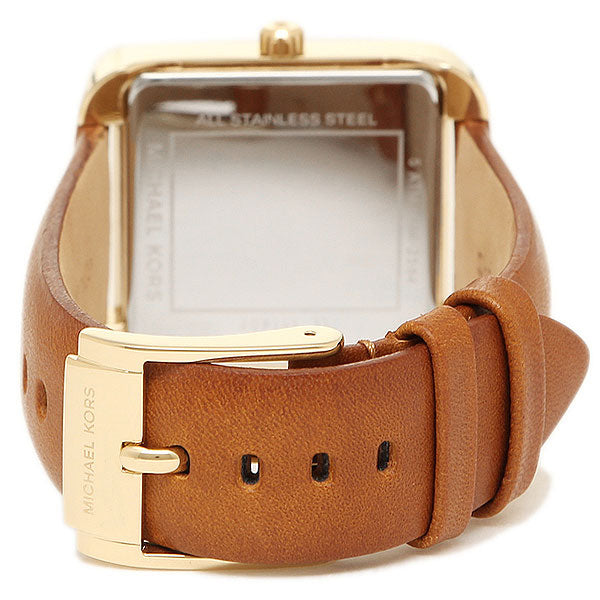  Shop Authentic Michael Kors Lake White Dial Brown Leather Strap Watch For Women - MK2584 - Luxxuri