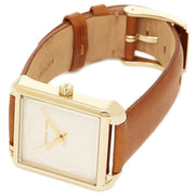  Shop Authentic Michael Kors Lake White Dial Brown Leather Strap Watch For Women - MK2584 - Luxxuri