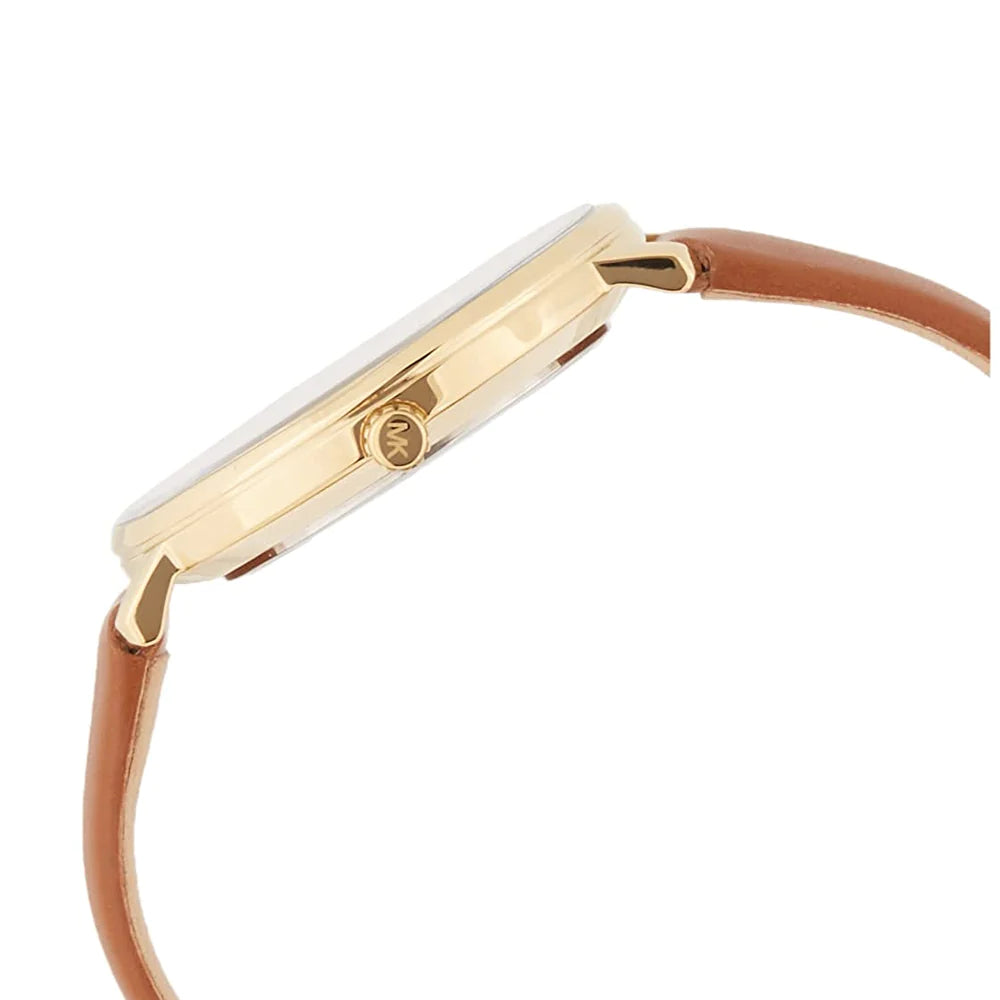  Shop Authentic Michael Kors Pyper Quartz Silver Dial Brown Leather Watch For Women - MK2740 - Luxxuri