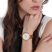  Shop Authentic Michael Kors Pyper Quartz Silver Dial Brown Leather Watch For Women - MK2740 - Luxxuri