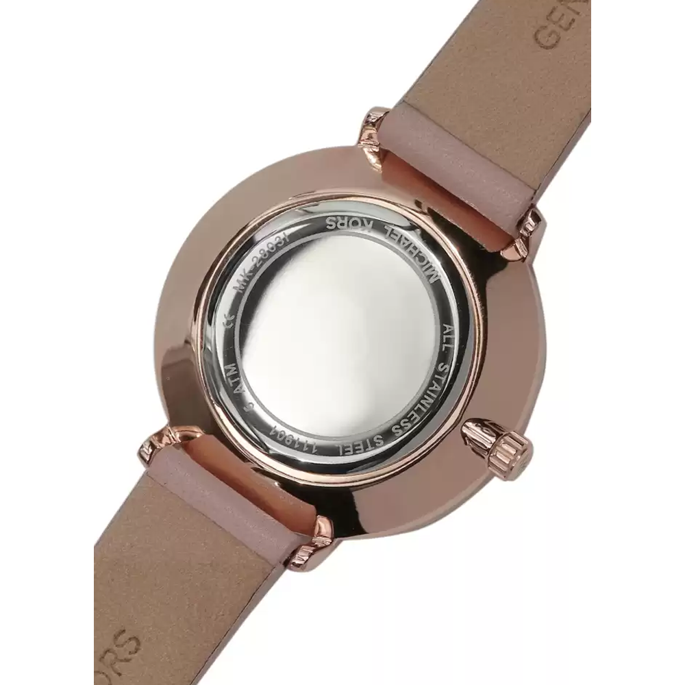  Shop Authentic Michael Kors Pyper Analog White Dial Pink Leather Strap Watch For Women - MK2803 - Luxxuri