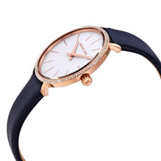  Shop Authentic Michael Kors Pyper Analog White Dial Black Leather Strap Watch For Women - MK2804 - Luxxuri