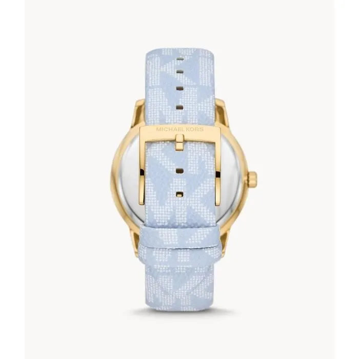  Shop Authentic Michael Kors Tibby Multifunction White Dial Blue Leather Strap Watch For Women - MK2965 - Luxxuri