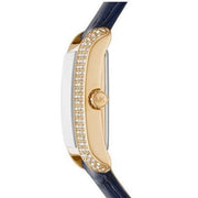  Shop Authentic Michael Kors Emery Quartz Diamond Silver Dial Blue Leather Strap Watch For Women - MK2982 - Luxxuri