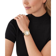  Shop Authentic Michael Kors Harlowe Analog White Dial Black Leather Strap Watch For Women - MK2988 - Luxxuri