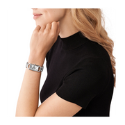  Shop Authentic Michael Kors Empire Three Hand Silver Dial Silver Steel Strap Watch For Women - MK7407 - Luxxuri