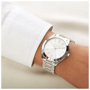  Shop Authentic Michael Kors Slim Runway Silver Dial Silver Stainless Steel Strap Watch for Women - MK3178 - Luxxuri