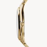  Shop Authentic Michael Kors Slim Runway Gold Dial Gold Stainless Steel Strap Watch for Women - MK3179 - Luxxuri