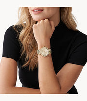  Shop Authentic Michael Kors Darci Silver Dial Gold Stainless Steel Strap Watch for Women - MK3191 - Luxxuri