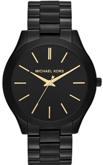  Shop Authentic Michael Kors Slim Runway Black Dial Black Stainless Steel Strap Watch for Women - MK3221 - Luxxuri