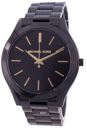  Shop Authentic Michael Kors Slim Runway Black Dial Black Stainless Steel Strap Watch for Women - MK3221 - Luxxuri