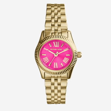  Shop Authentic Michael Kors Lexington Quartz Pink Dial Gold Steel Strap Watch For Women - MK3270 - Luxxuri