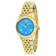  Shop Authentic Michael Kors Lexington Quartz Blue Dial Gold Steel Strap Watch For Women - MK3271 - Luxxuri