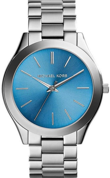  Shop Authentic Michael Kors Runway Blue Dial Silver Steel Strap Watch for Women - MK3292 - Luxxuri