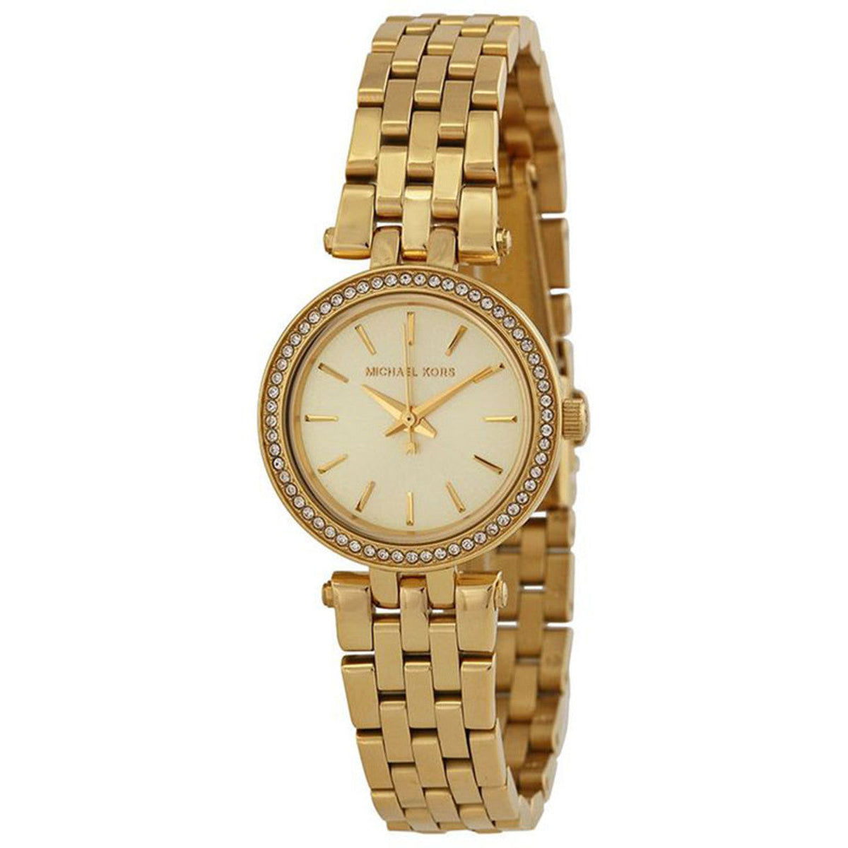  Shop Authentic Michael Kors Darci Gold Dial with Diamonds Gold Steel Strap Watch for Women - MK3295 - Luxxuri