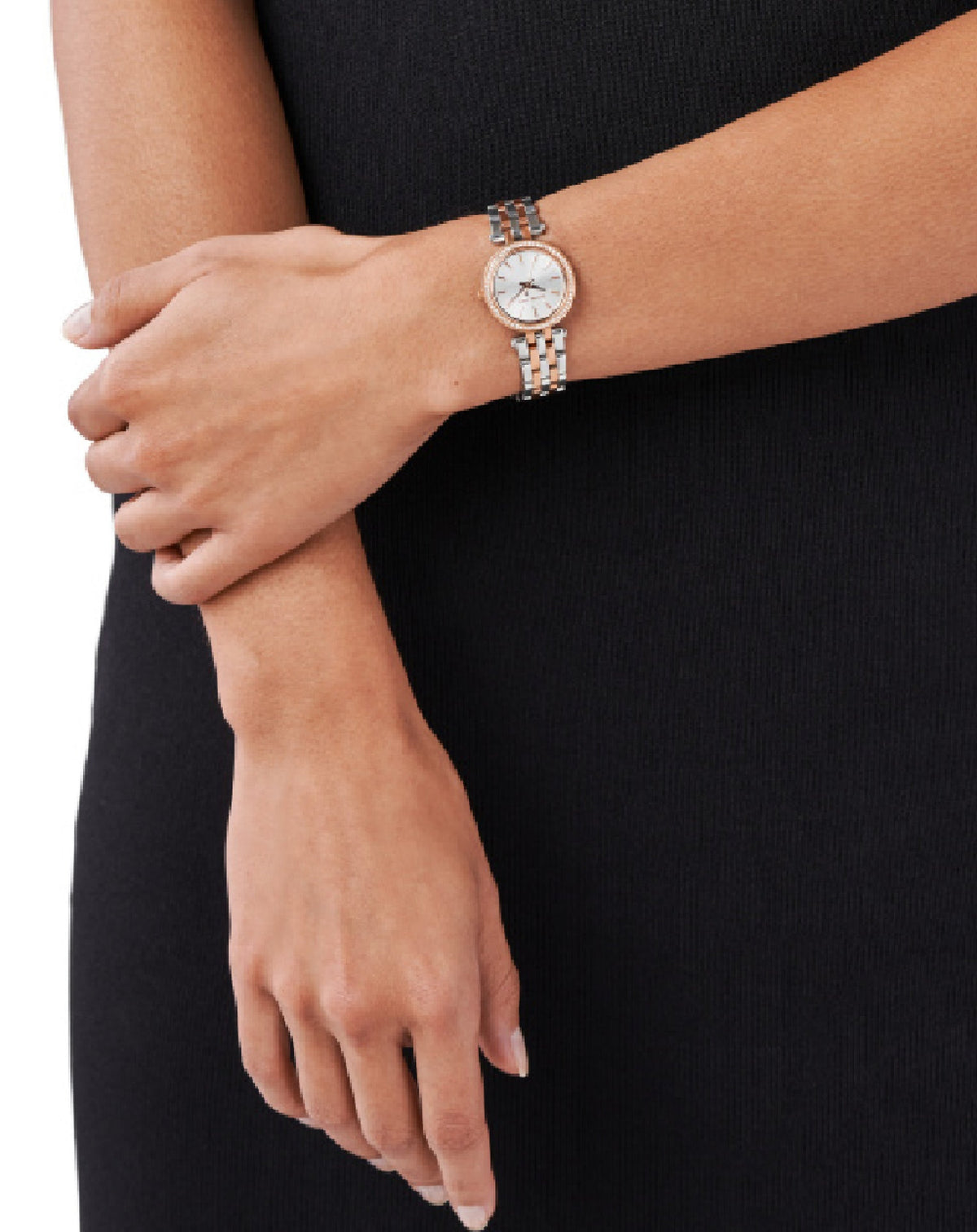  Shop Authentic Michael Kors Darci Silver Dial Two Tone Steel Strap Watch for Women - MK3298 - Luxxuri