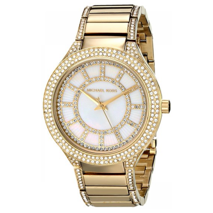 Shop Authentic Michael Kors Kerry Mother of Pearl Dial Gold Steel Strap Watch for Women - MK3312 - Luxxuri