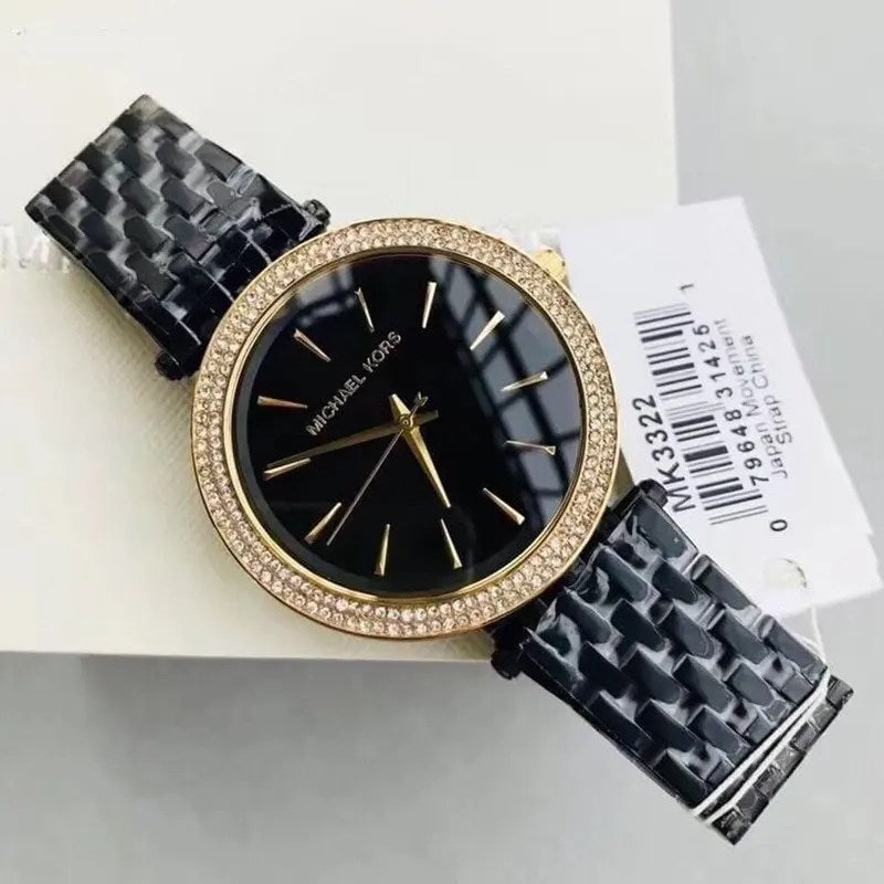  Shop Authentic Michael Kors Darci Black Dial Black Steel Strap Watch for Women - MK3322 - Luxxuri